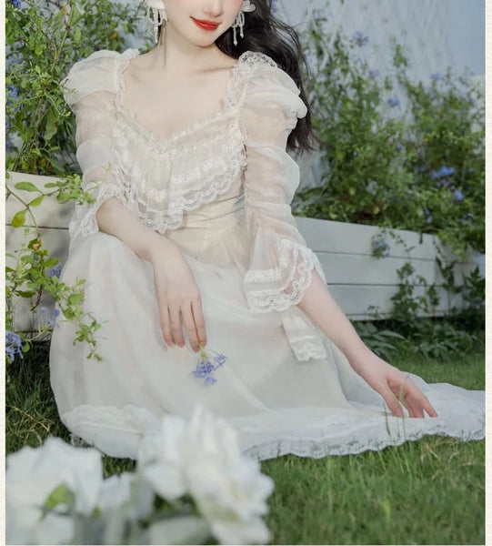 Grace Pearl Vintage-style Romantic Royalcore Dress