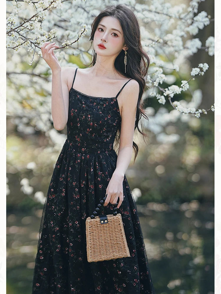 Floriana Dark Cottagecore Dress