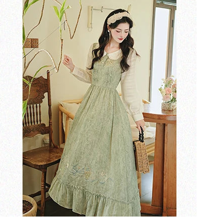 Parsley Dance Cottage Witch Cottagecore Dress