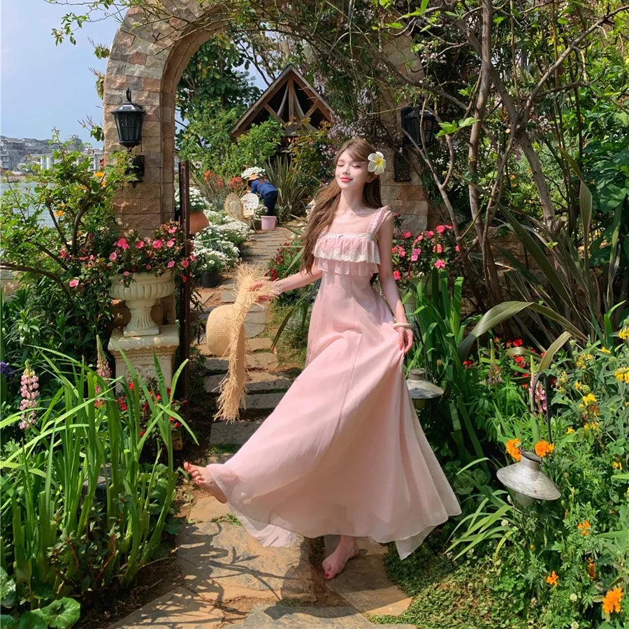 Rose Weather Pink Coquette Dress