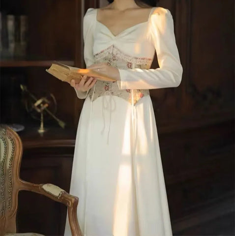 Alexia Light Academia Corset Dress