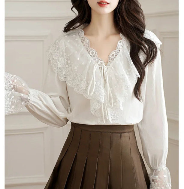 Karina Light Academia Blouse
