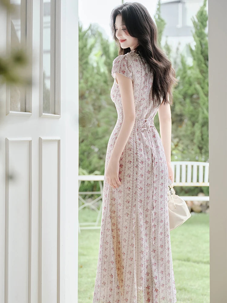 Alina Shabby Chic Embroidered Spring Dress