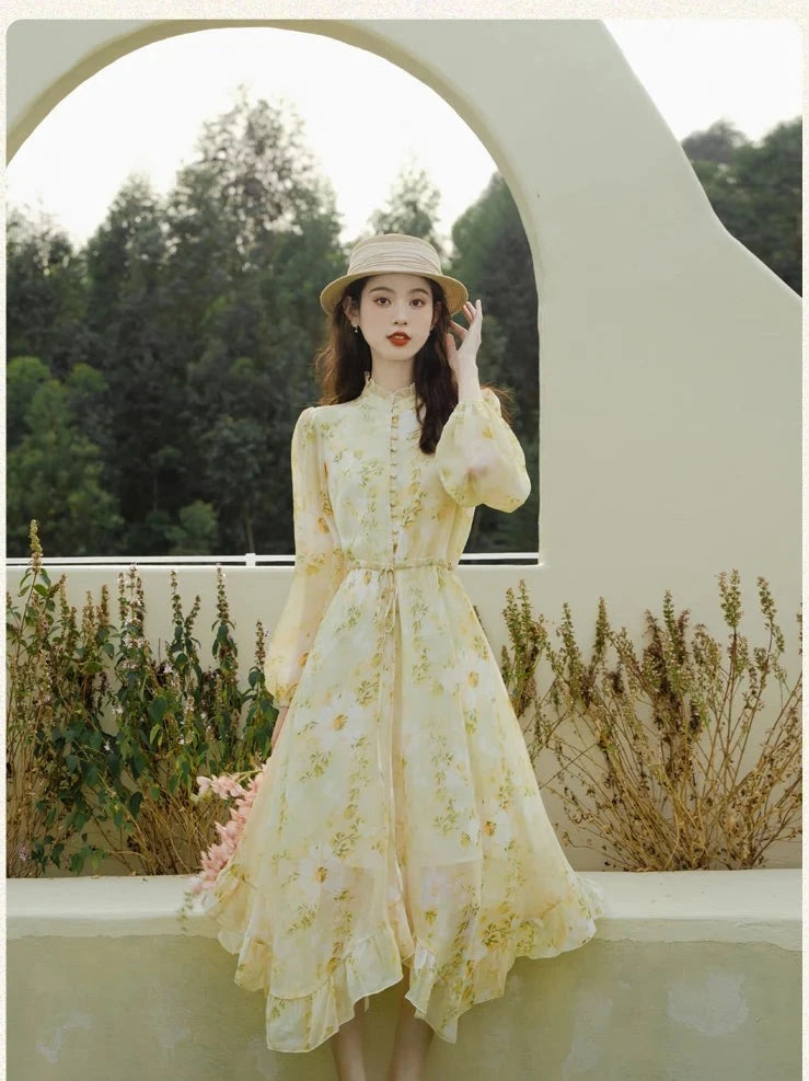 Lillia Romantic Vintage Cottage Fairy Dress