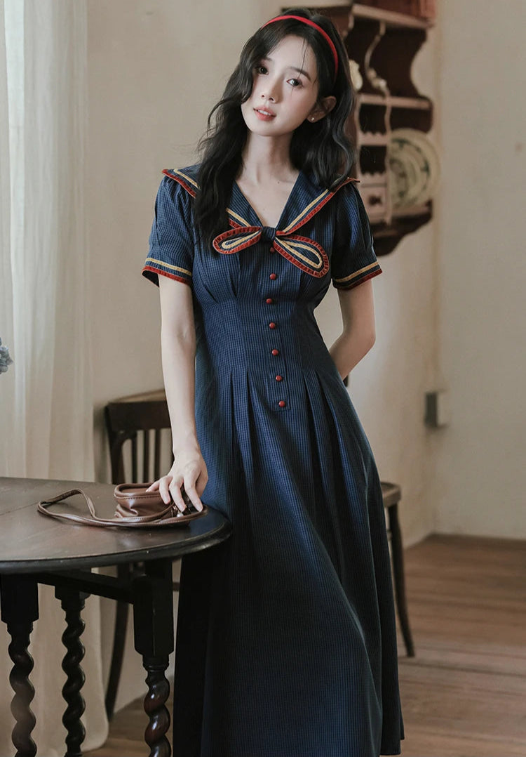 Candle Weather Japanese Style Sailor Dress