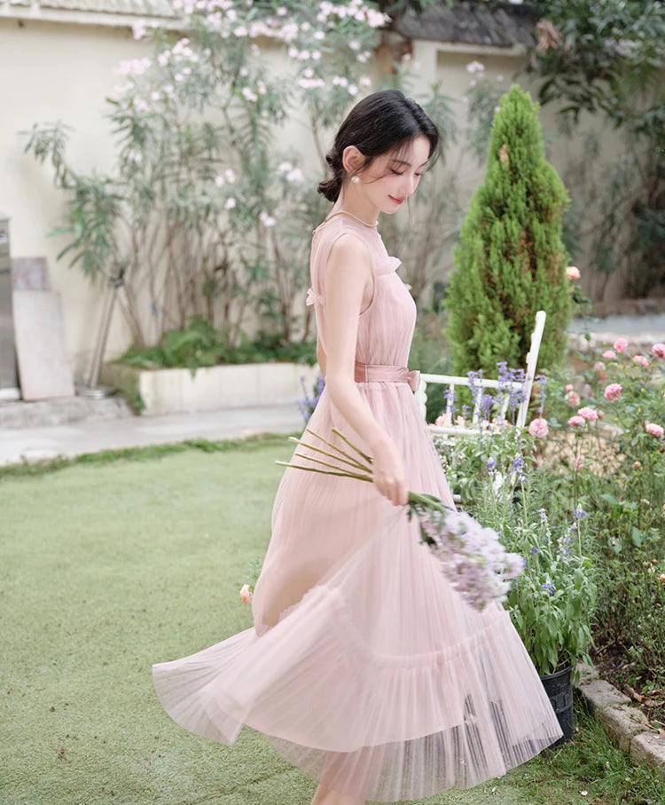 Blush Sakura Balletcore Ethereal Fairy Dress