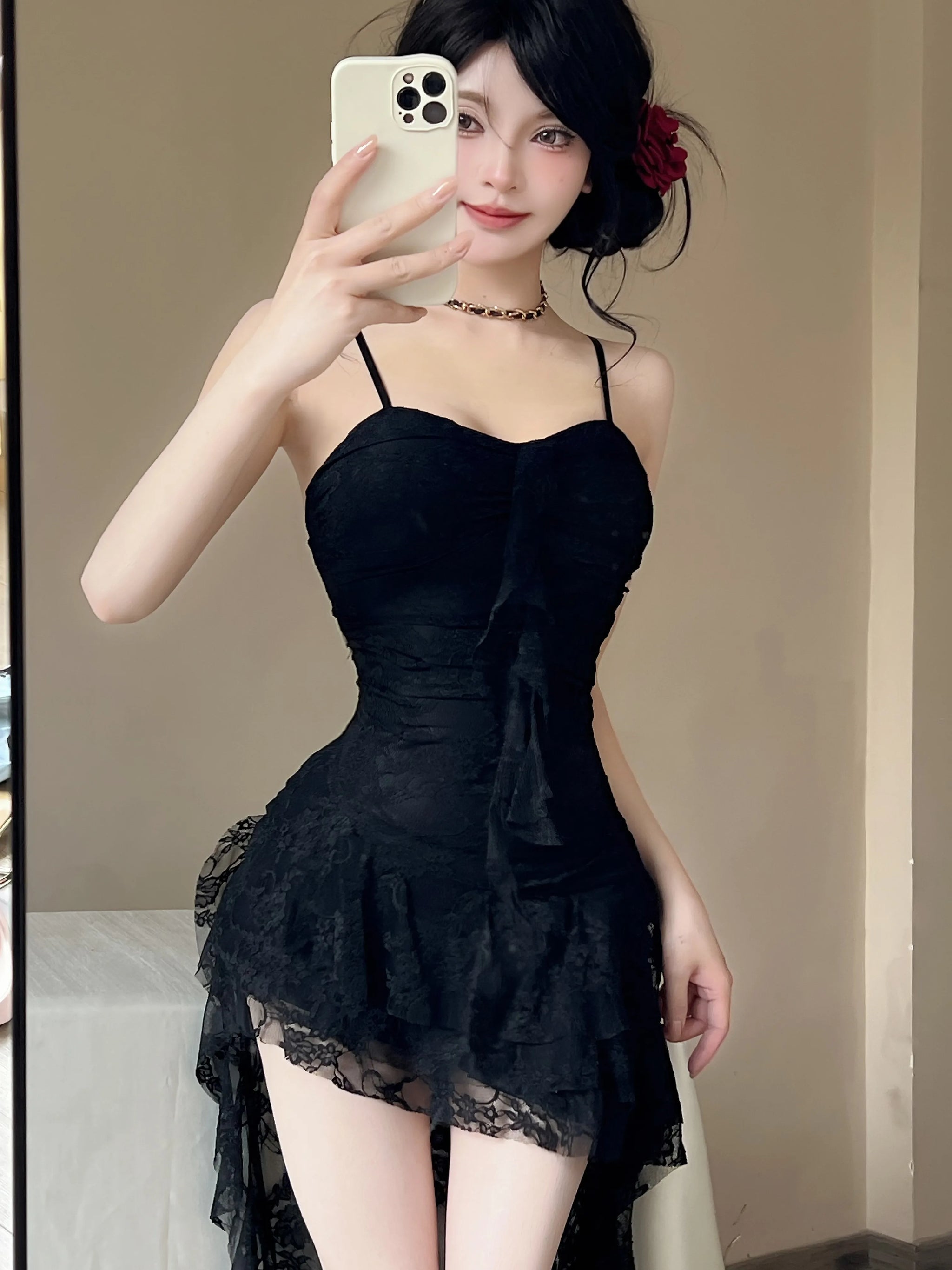 Dark Coquette Lace Dress