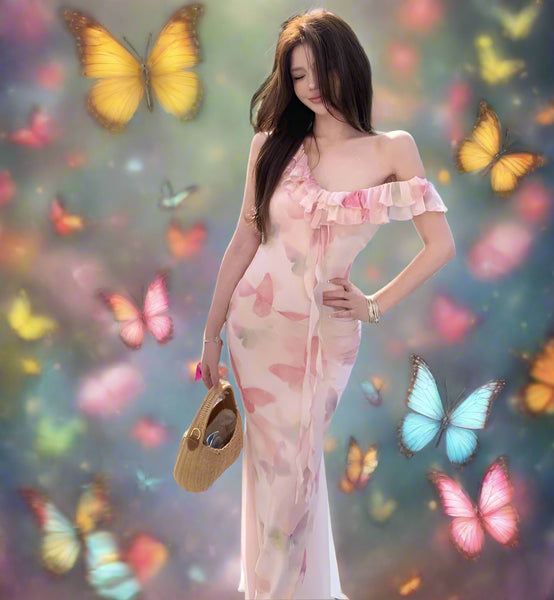 Lady Butterfly Ethereal Fairycore Dress