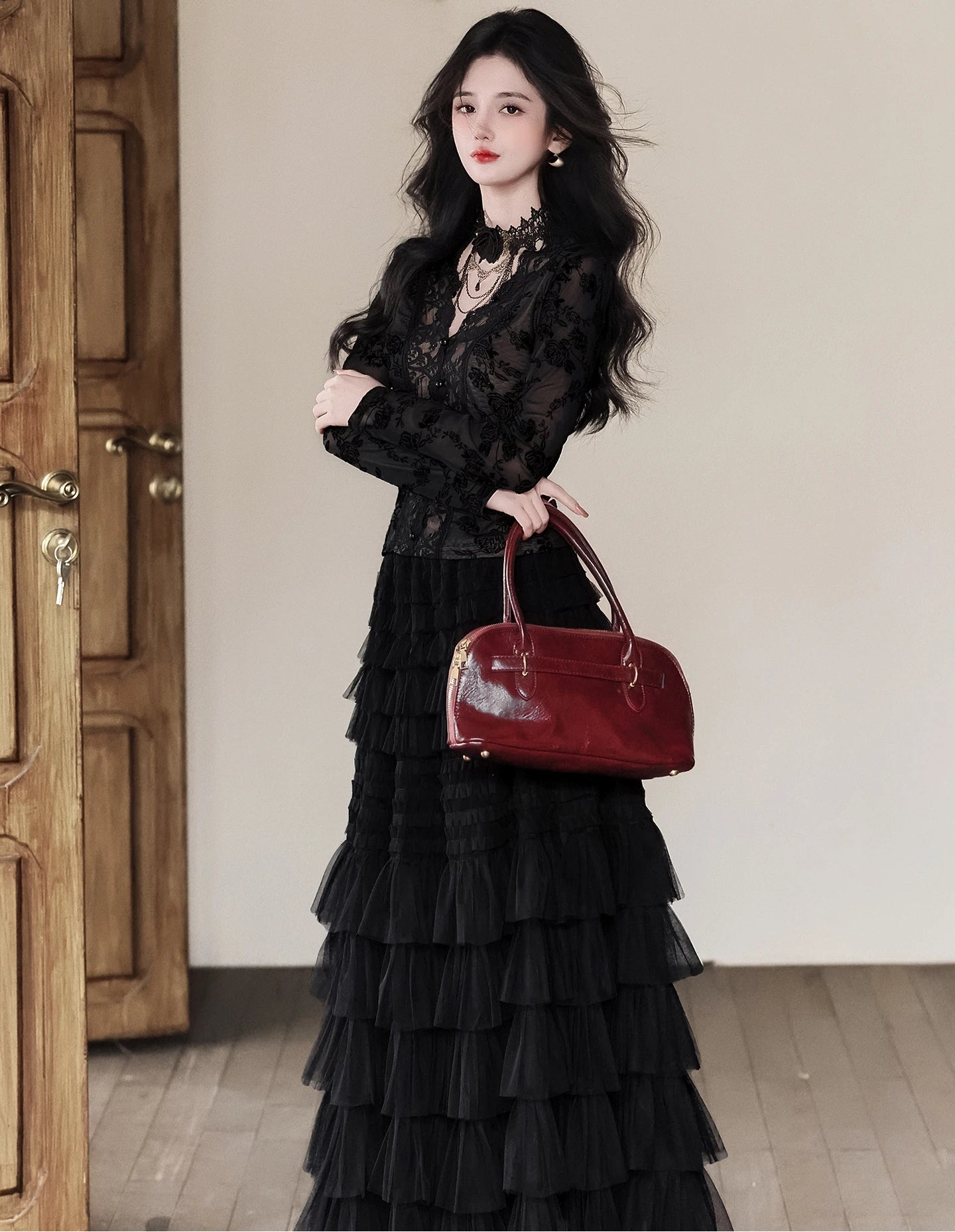 Shadow Flames 3-Piece Romantic Goth Set