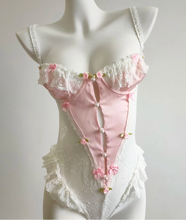 Rose Petal Coquette Bodysuit