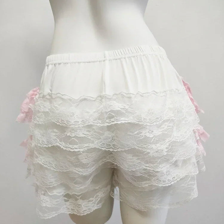 Coquette Style Ruffle Bloomer Shorts