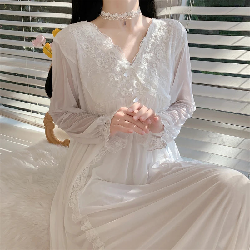 In a Moon Cloud Ethereal Angelcore Nightgown
