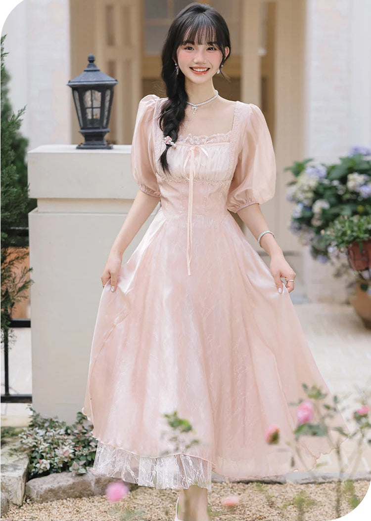 Selenia Golden-Rose Coquette Princess Dress