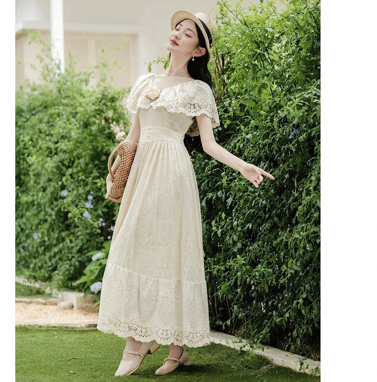 Mountain Flower Edwardian-style Lace Dress