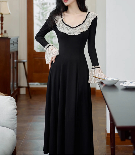 Nyra Gothic Winter Knitted Dress