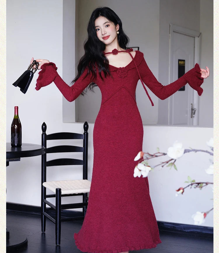 Dandelia Redwhisper Dark Romantic Dress
