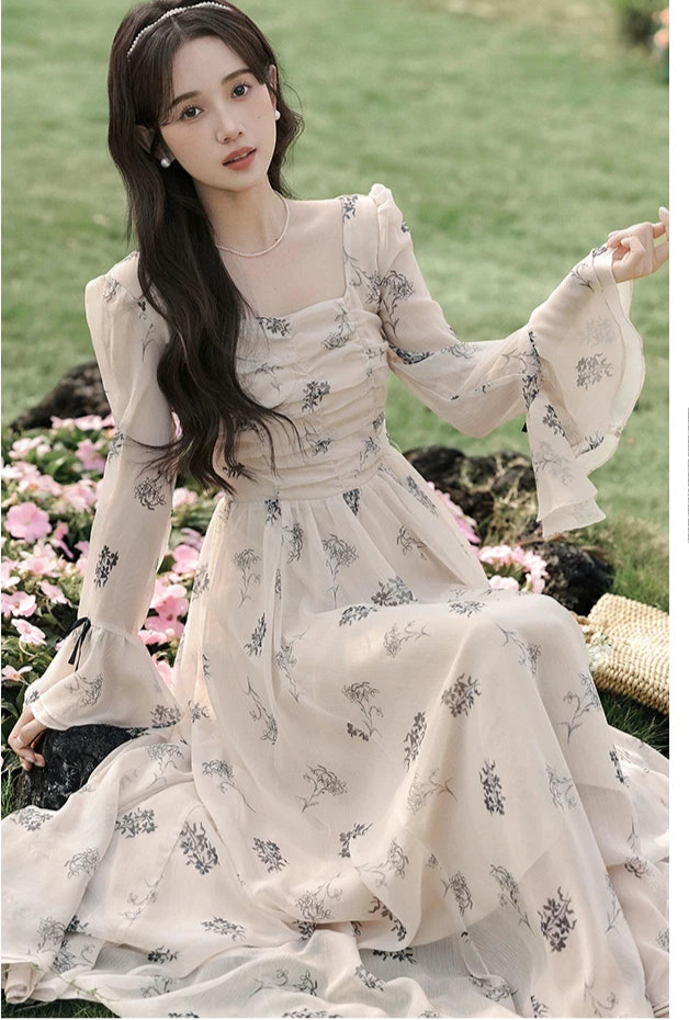 Bloom Shadows Romantic Fall Fairy Dress