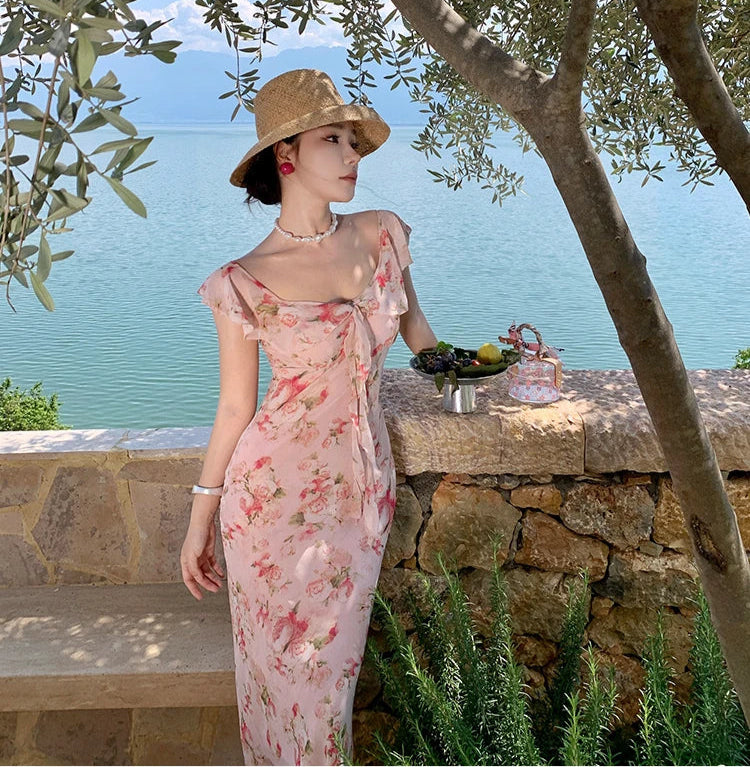 Island Rose Floral Cottage Fairy Dress