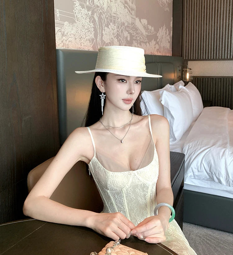 Ivory Heiress Lace Coquette Princess Bustier Dress