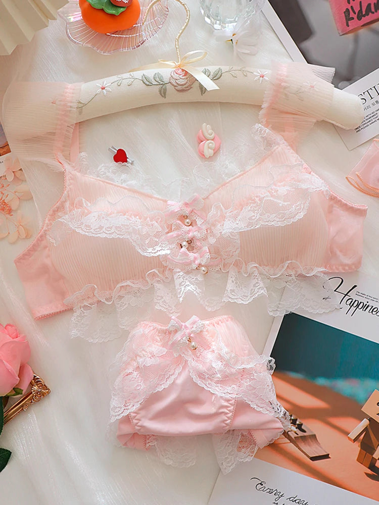 Soft Girly Princess Lingerie Set