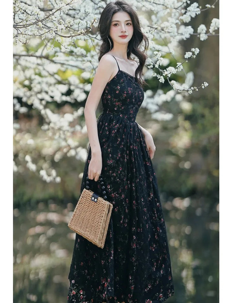 Floriana Dark Cottagecore Dress