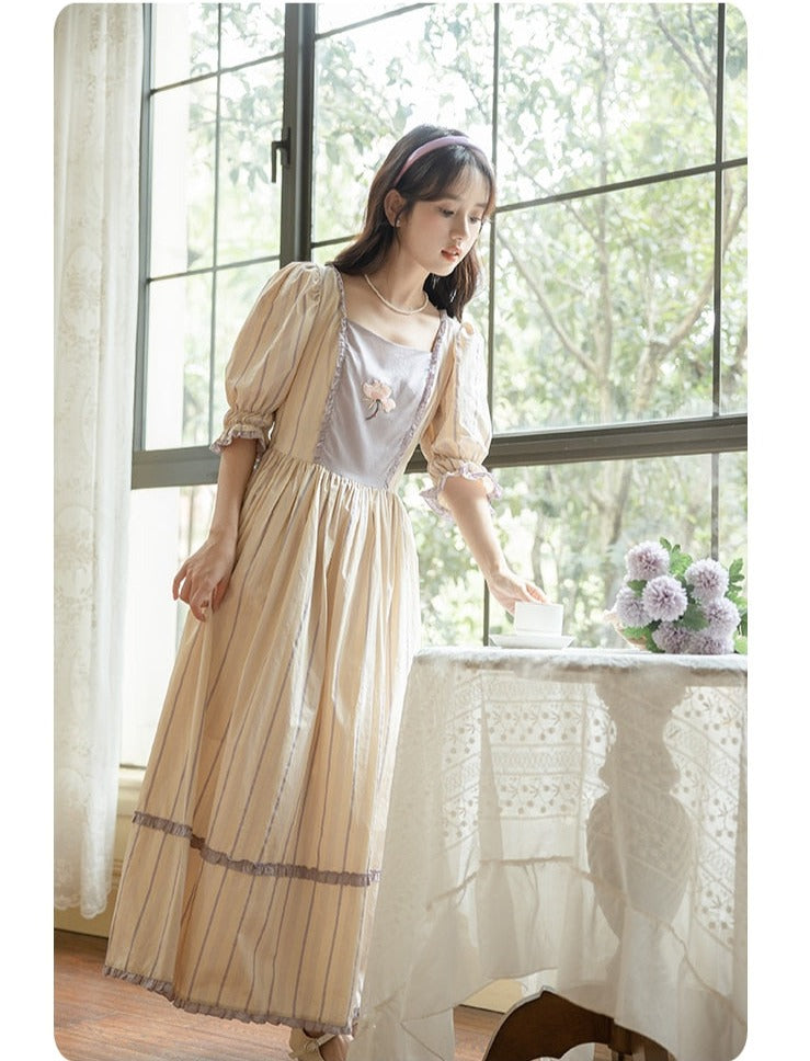 The Sacred Fleur Romantic Royalcore Vintage Academia Princess Dress