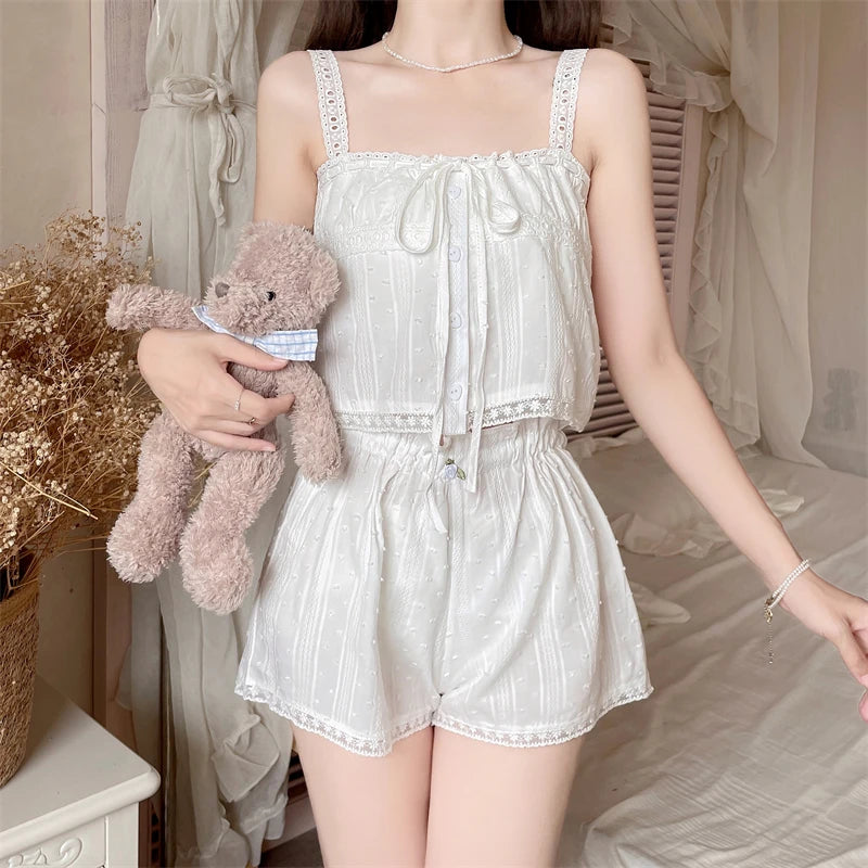 Lazy Morning Coquette Pajama Set