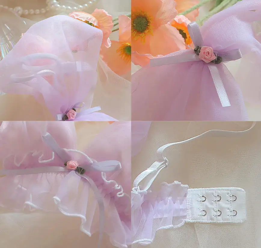 Soft Girl Dreamy Violet Fairycore Lingerie