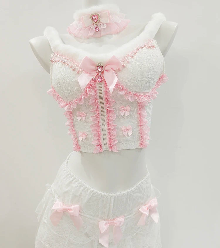 Kawaii Coquette Princess Crop Top