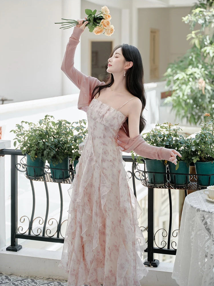 Feather Lily Romantic Spring Fairy Dress