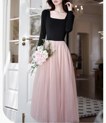 Petal Shadow Balletcore Dress