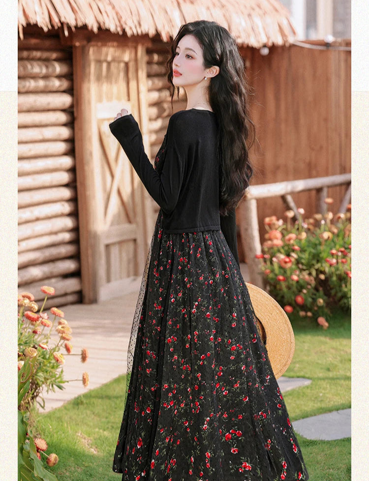 Dark Cottagecore Dress