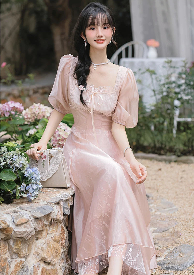 Selenia Golden-Rose Coquette Princess Dress