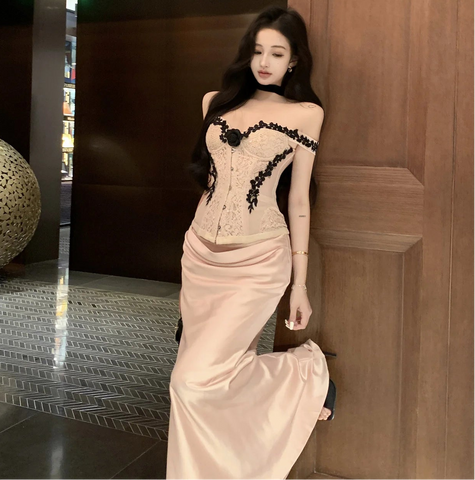 Coquette Lace Bustier Top