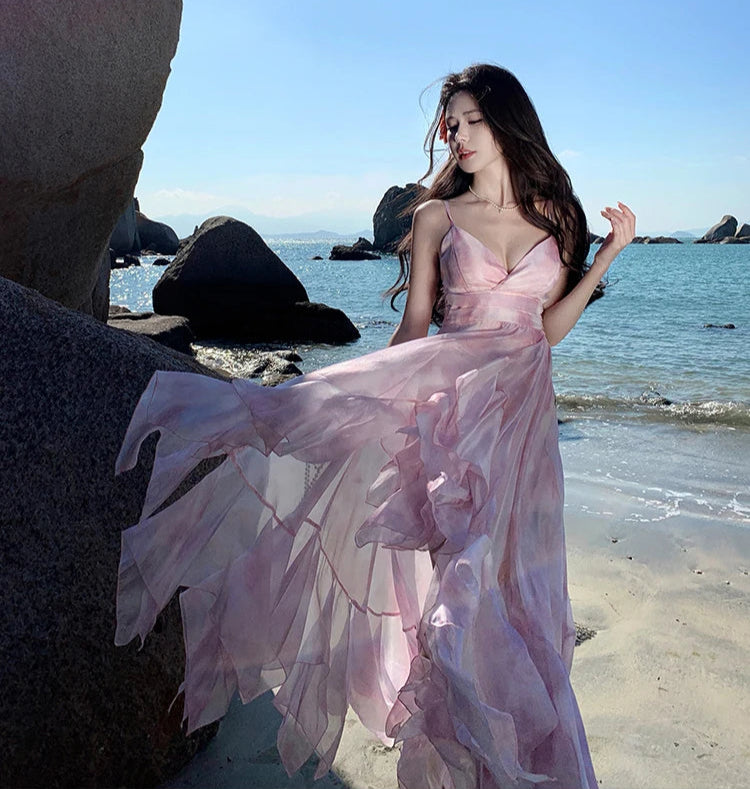 Ethereal Pink Fairycore Dress