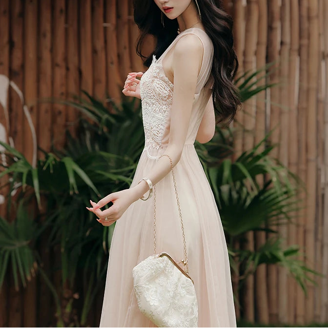 Cozy Bloom Ethereal Lace Fairy Dress