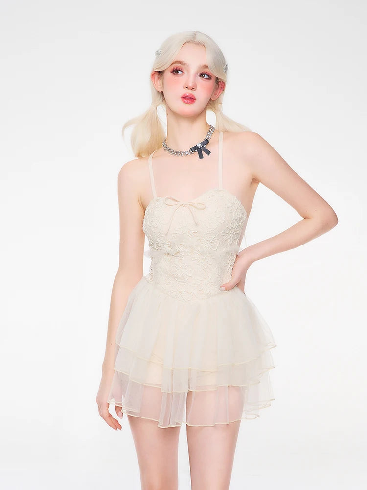 Frozen Shore Balletcore Aesthetic Princess Swimsuit