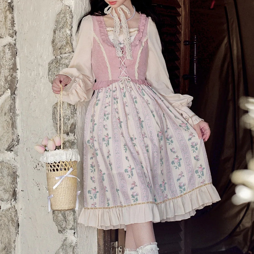 Pastel Cottagecore Princess Dress