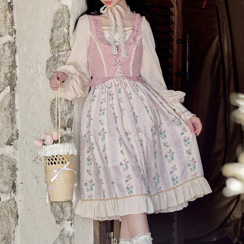 Pastel Cottagecore Princess Dress