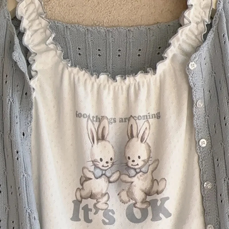 Positive Bunnies Coquette Crop Top