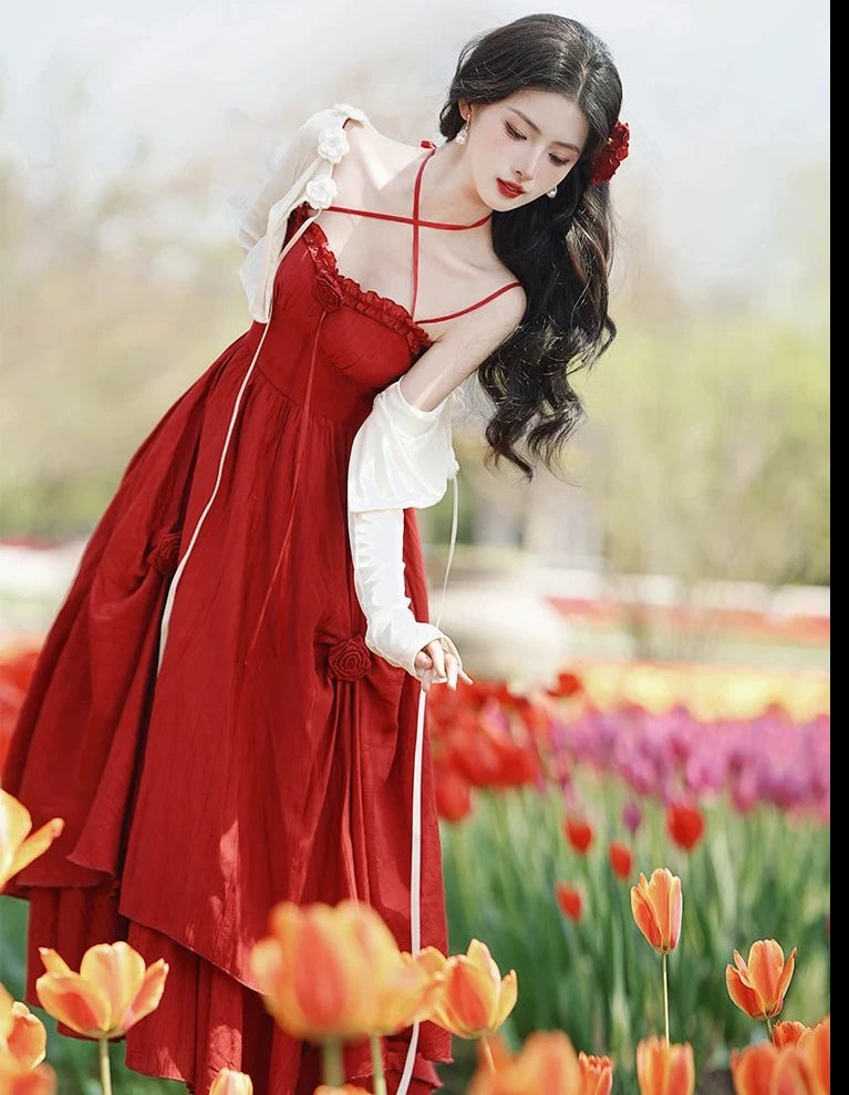 red dress princess Disney's Newest Will Wear a Beautiful Gown RED PRINCESS DRESS - KAO