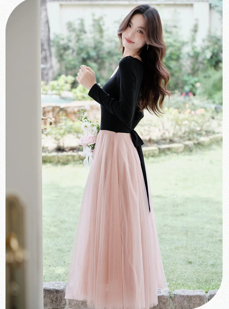 Petal Shadow Balletcore Dress