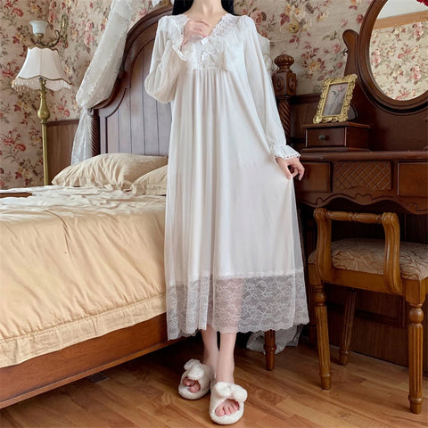 Sugarfrosted Honeymoon Romantic Vintage-Style Nightgown