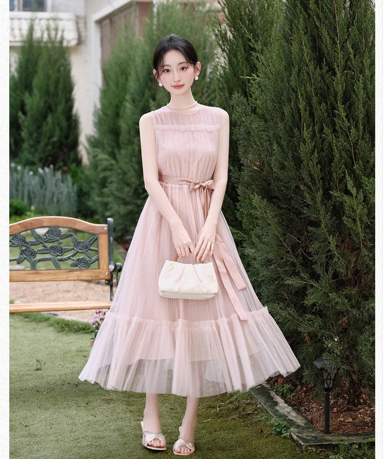 Blush Sakura Balletcore Ethereal Fairy Dress