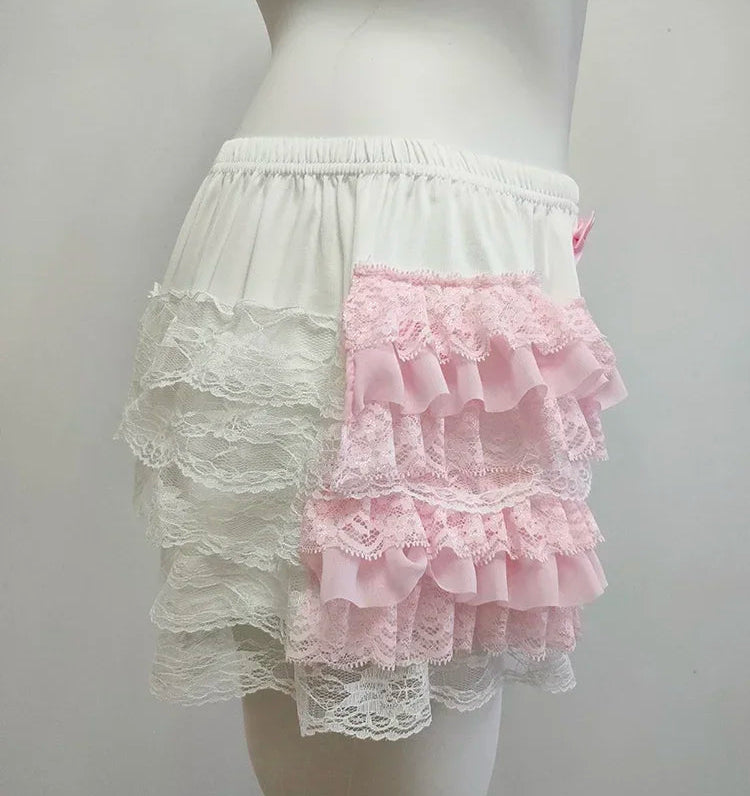 Coquette Style Ruffle Bloomer Shorts