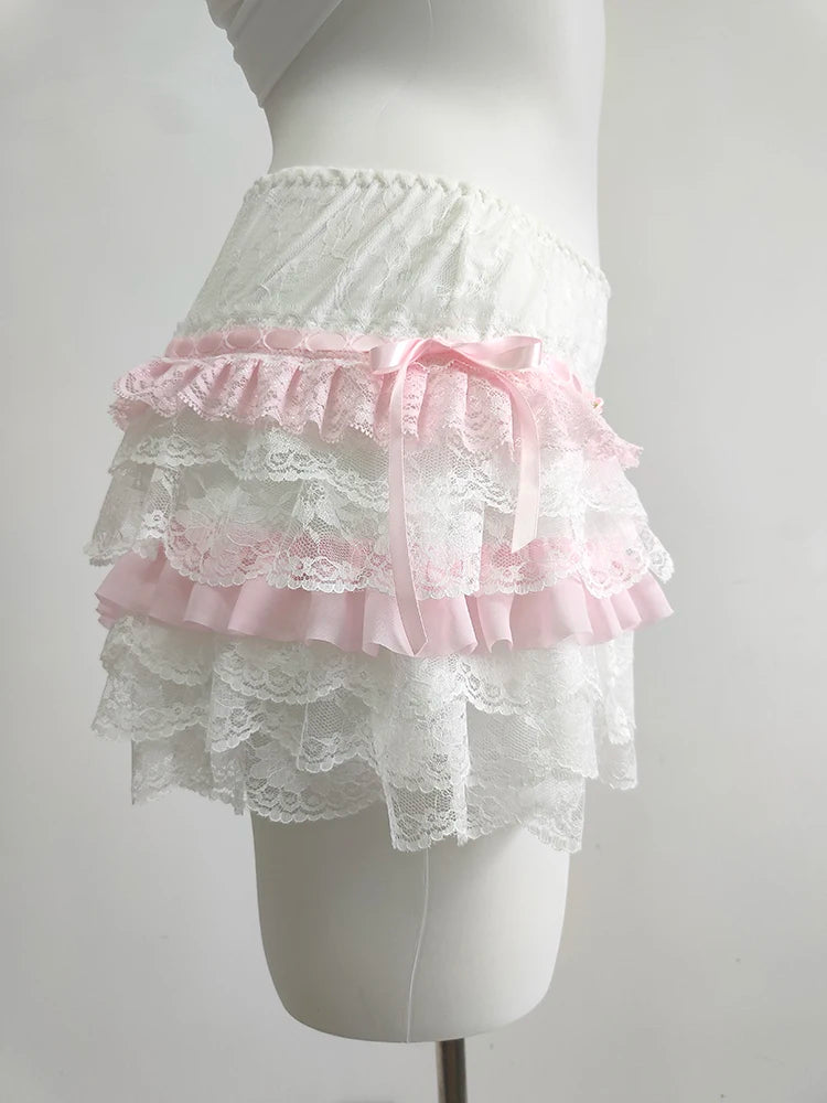 Lovely Wish Coquette Style Ruffle Bloomers