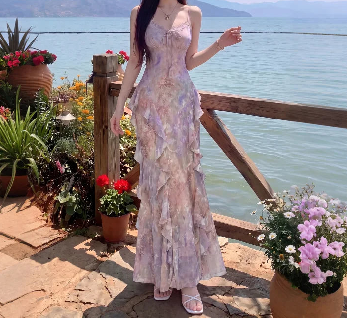 Ethereal Pastel Fairy Dress Romantic Dreamy Fairycore Princess Aesthetic