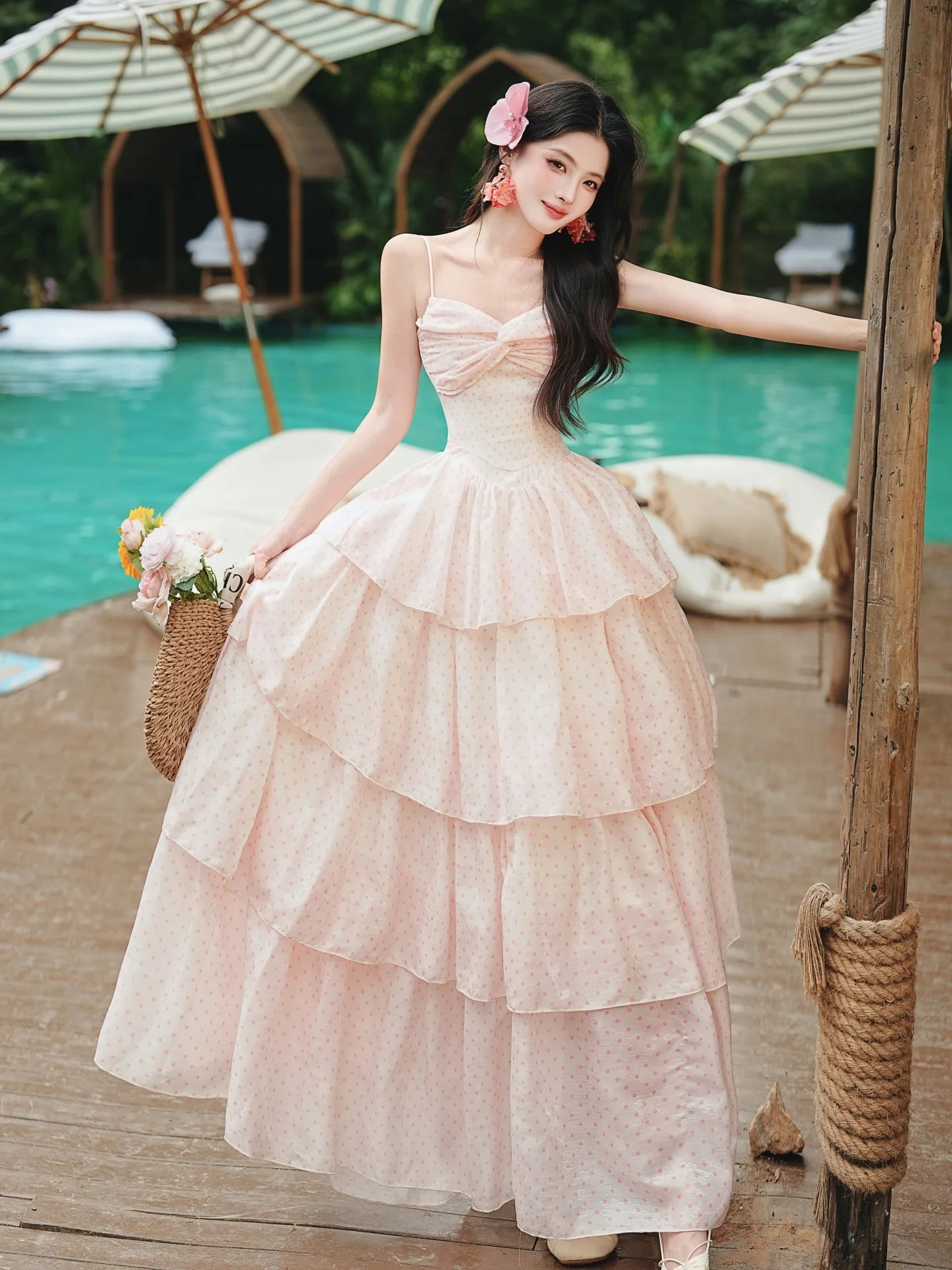 Ethereal Fairycore Princess Dress - Pastel Coquette Aesthetic Gown