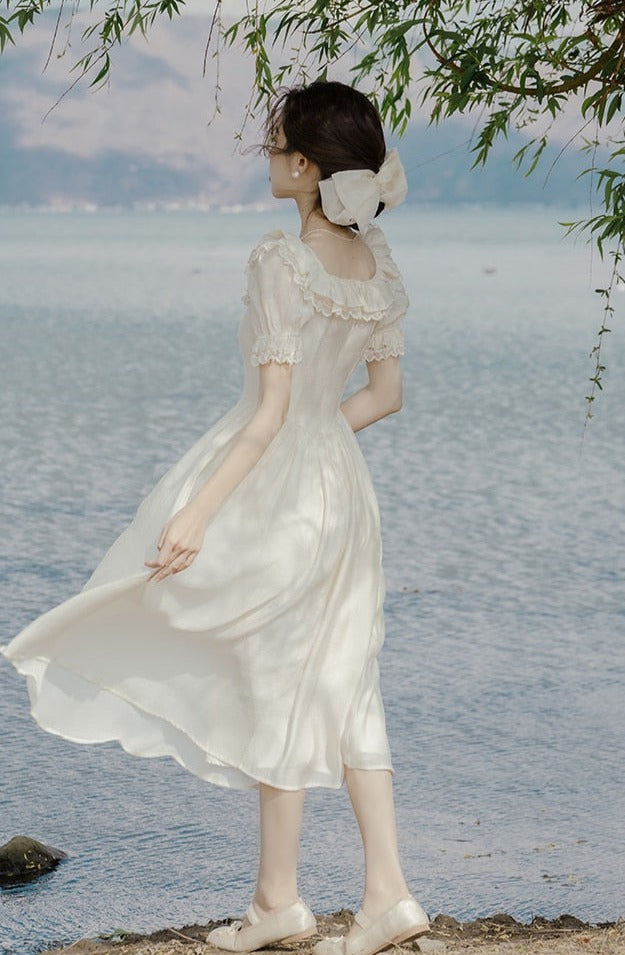 Romantic Vintage Fairycore Princess Dress Retro Fairycore Dress