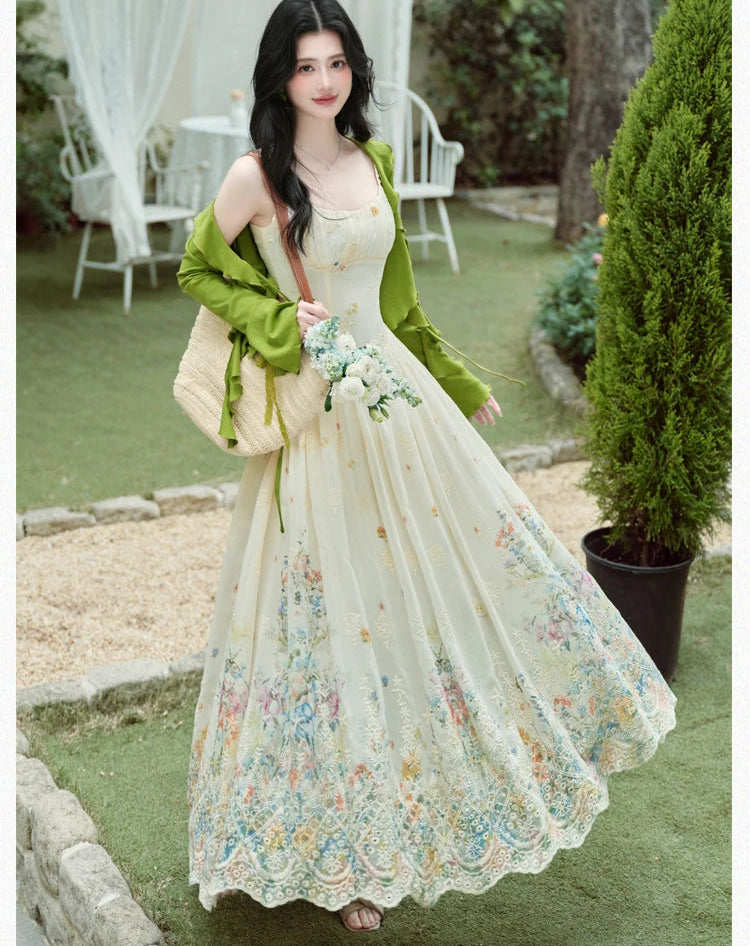 green cottage core dress Angel Green Cottagecore Witch Dress